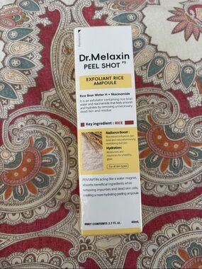 Peel Shot Exfoliant Rice Ampoule - White & Yellow